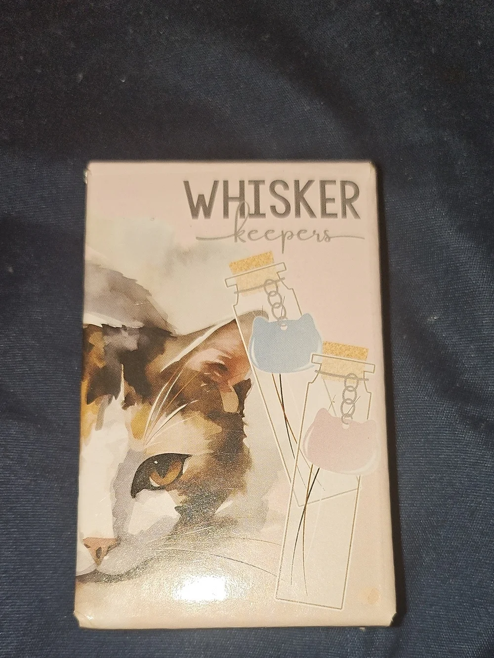 Whisker Keepers Cat Collar Charms — Pink & Blue